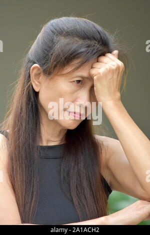 Eine unglückliche Minderheit Frauenanteil Stockfoto