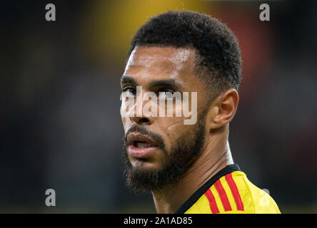 Watford, UK. 24 Sep, 2019. Andre Grau von Watford während der carabao Pokalspiel zwischen dem Watford und Swansea City an der Vicarage Road, Watford, England am 24. September 2019. Foto von Andy Rowland. Credit: PRiME Media Images/Alamy leben Nachrichten Stockfoto