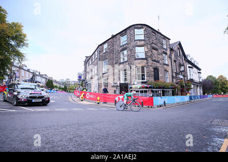 Harrogate, Großbritannien. 25 Sep, 2019. HARROGATE, 25-09-2019, Radfahren, WK WIELRENNEN, Weltmeisterschaften, tijdrit, Elite Männer, stimmungsvolle Bilder von Yorkshire Credit: Pro Schüsse/Alamy leben Nachrichten Stockfoto