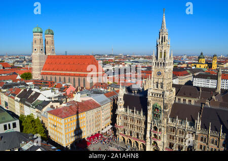 Marienplatz München Deutschland Stockfoto