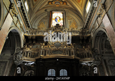 Italien, Rom, Trastevere, Kirche Santa Maria della Scala, Orgel Stockfoto