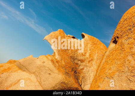 Schließen Sie herauf Bild der Remarkable Rocks, Kangaroo Island, Flinders Chase National Park, South Australia Stockfoto