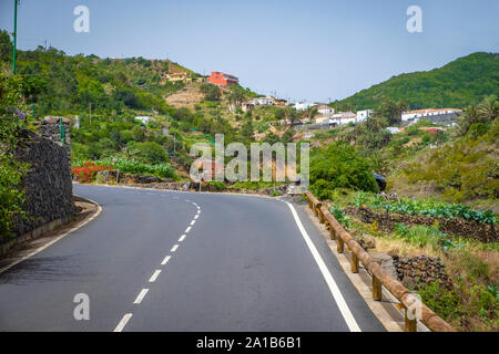 Wunderschönes Bergdorf Las Rosas auf der Insel La Gomera, Kanarische Inseln, Spanien Stockfoto