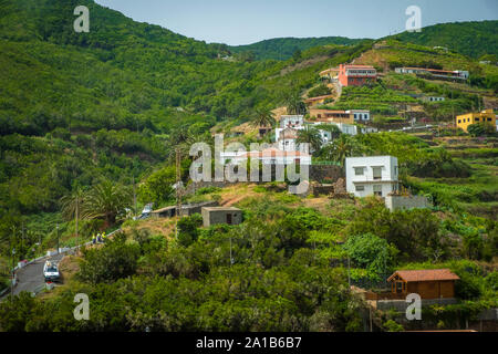 Wunderschönes Bergdorf Las Rosas auf der Insel La Gomera, Kanarische Inseln, Spanien Stockfoto