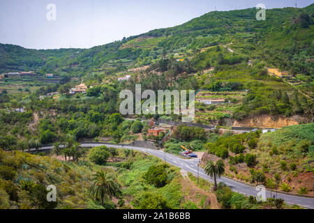 Wunderschönes Bergdorf Las Rosas auf der Insel La Gomera, Kanarische Inseln, Spanien Stockfoto