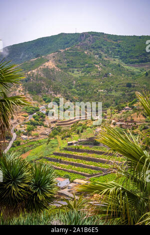 Wunderschönes Bergdorf Las Rosas auf der Insel La Gomera, Kanarische Inseln, Spanien Stockfoto