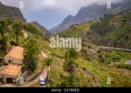 Wunderschönes Bergdorf Las Rosas auf der Insel La Gomera, Kanarische Inseln, Spanien Stockfoto