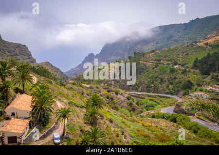 Wunderschönes Bergdorf Las Rosas auf der Insel La Gomera, Kanarische Inseln, Spanien Stockfoto