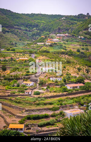 Wunderschönes Bergdorf Las Rosas auf der Insel La Gomera, Kanarische Inseln, Spanien Stockfoto