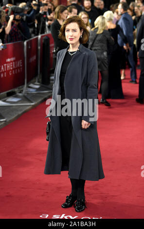 Gina McKee die Teilnahme an der Katharina die Große Siebung an Curzon Theater, Mayfair, London. Stockfoto