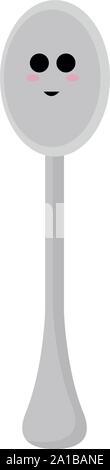 Cute Löffel, Illustration, Vektor auf weißem Hintergrund. Stock Vektor