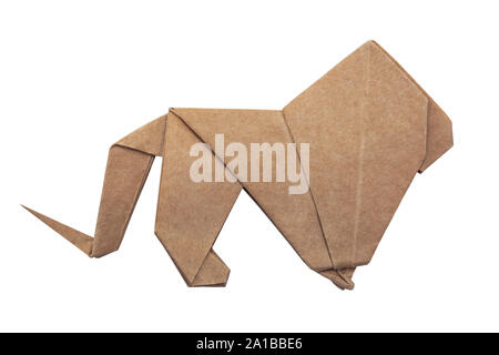Origami König der Löwen Stockfoto