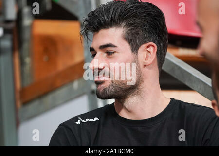 Perugia, Italien, 25. September 2019, FILIPPO LANZA (N. 10 SCHIACCIATORE SIR SICHERHEIT CONAD PERUGIA) während Test Match Sir Sicherheit Conad Perugia Vs Emma Villen VOLLEYBALL Volleyball italienische Serie A Männer Superleague Meisterschaft - Credit: LPS/Loris Cerquiglini/Alamy leben Nachrichten Stockfoto