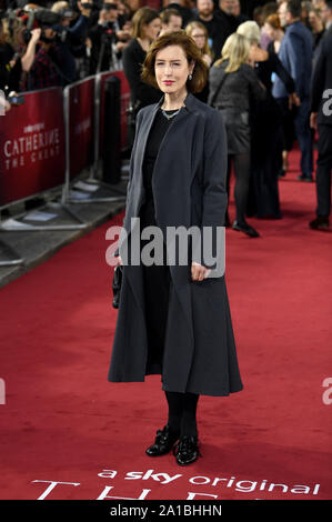 Gina McKee die Teilnahme an der Katharina die Große Siebung an Curzon Theater, Mayfair, London. Stockfoto