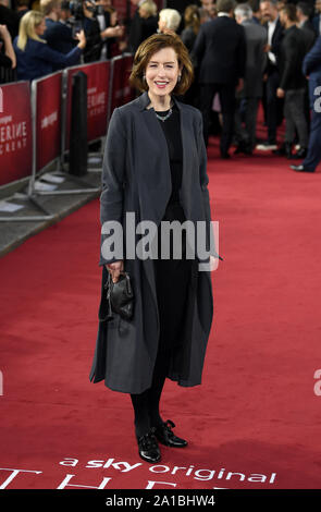 Gina McKee die Teilnahme an der Katharina die Große Siebung an Curzon Theater, Mayfair, London. Stockfoto