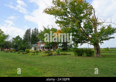 Homestead und Bauernhof der Familie von Sir Frederick Grant Banting 1891-1941 in Alliston, Ontario, Kanada, Nordamerika, dem Mitbegründer und Erfinder von Insulin. Stockfoto