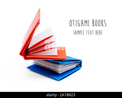 Origami Papier Bücher Stockfoto