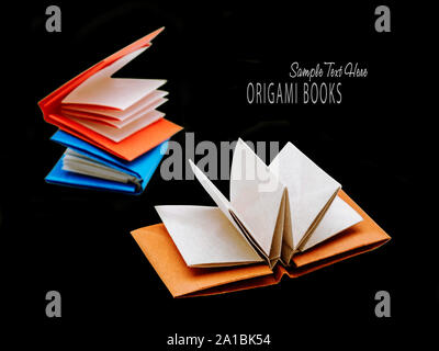 Origami Papier Bücher Stockfoto