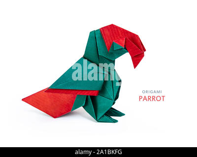 Origami ara Papagei Stockfoto