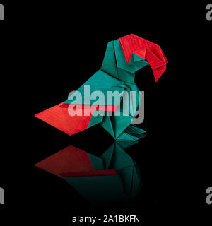 Origami ara Papagei Stockfoto