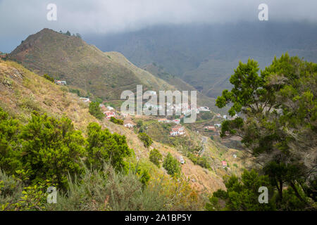 Wunderschöne kleine Dörfer in den Anaga Bergen auf Teneriffa, Kanarische Inseln, Spanien Stockfoto