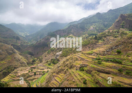 Wunderschöne kleine Dörfer in den Anaga Bergen auf Teneriffa, Kanarische Inseln, Spanien Stockfoto