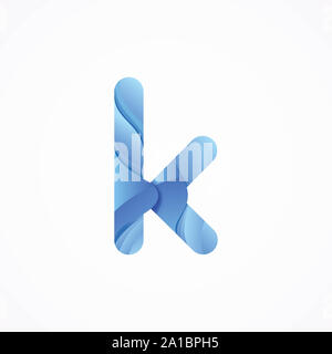 Infinity k Schreiben Logo Design Template Stockfoto