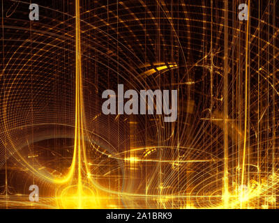 Abstrakte goldenen Hintergrund oder Textur - digital generierten Bildes Stockfoto