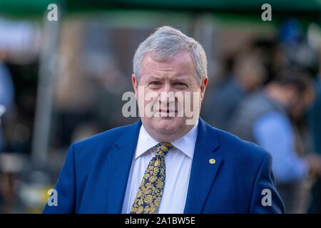 London UK 25 Sept. 2019 Politiker und Kommentatoren in Westminster nach dem Rückruf des Parlaments Ian Blackford MP, der Führer der schottischen Nationalisten in Westminster Credit Ian DavidsonAlamy leben Nachrichten Stockfoto