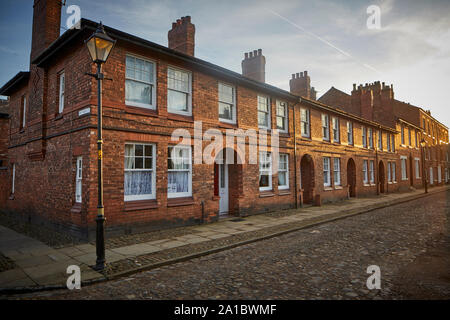 Tameside, Droylsden Fairfield Square Fairfield Herrnhuter Siedlung Stockfoto