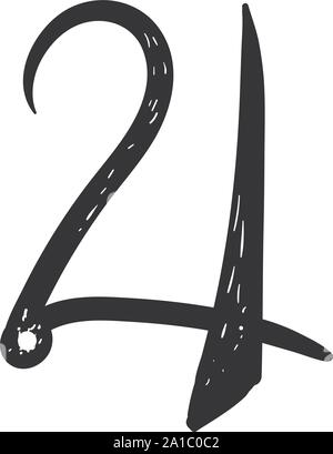 Jupiter Symbol, Illustration, Vektor auf weißem Hintergrund. Stock Vektor