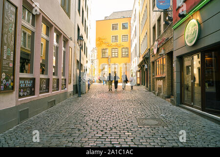 Köln, DEUTSCHLAND - ca. September 2019: Köln urbanen Landschaft. Stockfoto