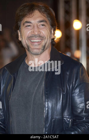 September 25, 2019, Madrid, Madrid, Spanien: Javier Bardem kommt an Maria Cristina Hotel während 67th San Sebastian Film Festival am 25. September 2019 in San Sebastian, Spanien (Bild: © Jack Abuin/ZUMA Draht) Stockfoto