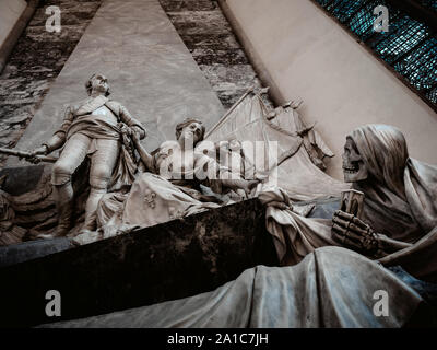 Denkmal für Marschall Moritz von Sachsen in der St. Thomas Kirche, Straßburg, Frankreich Stockfoto