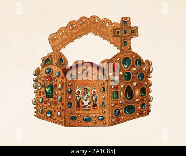 Imperial Crown - Reliquie des Heiligen Römischen Reiches. Stockfoto