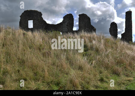 Burgruine, Newcastle Emlyn, Wales, Großbritannien Stockfoto