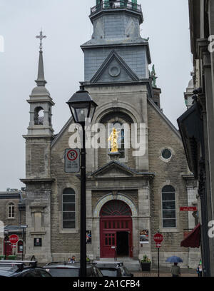 Die Notre-Dame de Bon Secours Kapelle in Old Montreal. Stockfoto