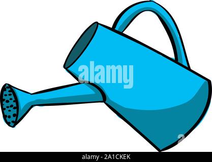Gießkanne, Illustration, Vektor auf weißem Hintergrund. Stock Vektor