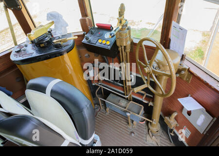 Mailand, Straßenbahn. Fahrerstand - Milano, Straßenbahn, Fahrerkabine Stockfoto