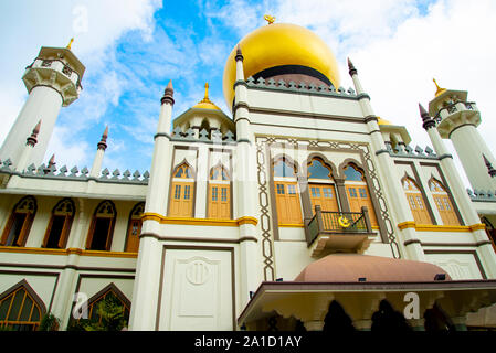 Die Sultan Moschee - Singapur Stockfoto