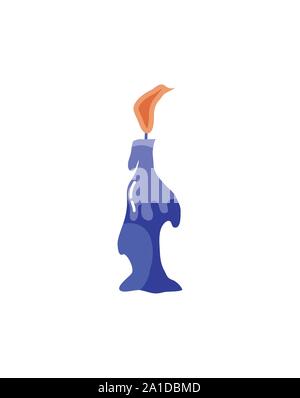 Cartoon von Kerzen auf einem weißen Hintergrund Vector Illustration Design Stock Vektor