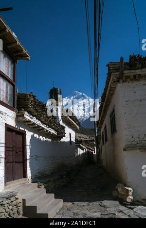 Thini Dorf in Mustang, Nepal Stockfoto