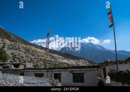 Thini Dorf in Mustang, Nepal Stockfoto