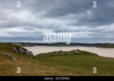 Ardroil Strand (aka Uig Sands) auf der Insel Lewis, Äußere Hebriden, Schottland. Großbritannien Stockfoto