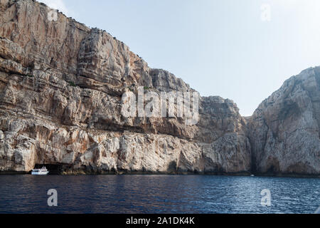 Neptunes Höhle Sardinien Stockfoto