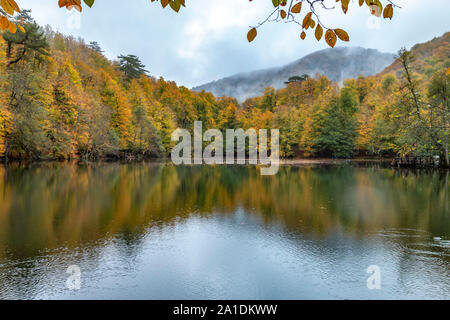 Die Yedigoller sieben Seen Nationalpark liegt im Norden der Provinz Bolu, und südlich von Zonguldak in der westlichen Schwarzmeerregion. Stockfoto