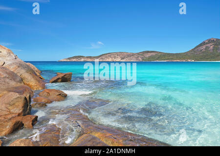 Luftaufnahme von den schönen Stränden von Esperance Western Australia Stockfoto