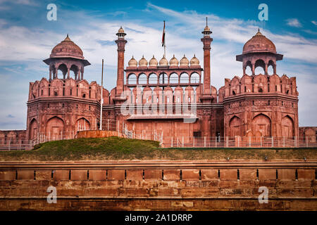 Roten Fort, Delhi, Indien Stockfoto