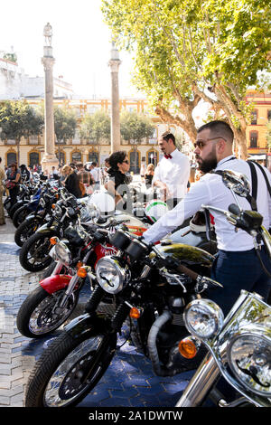 Sevilla, Andalusien, Spanien - Distinguished Gentlemen's fahren. Stockfoto