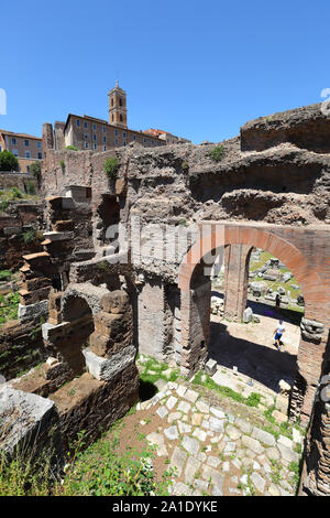 Archäologische Überreste des Römischen Forums, Italien Stockfoto